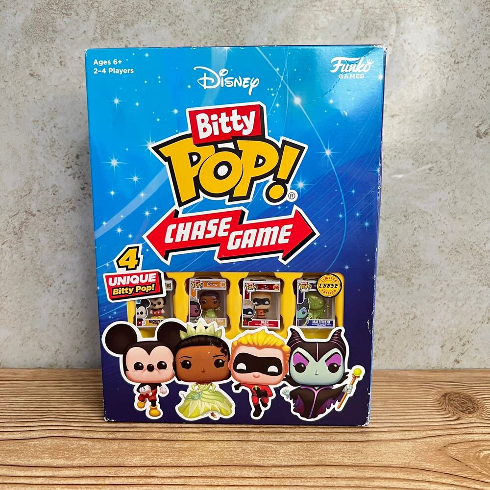 Funko Games Bitty Pop! Chase Game 4 Disney Characters Ages 6+ - NEW!